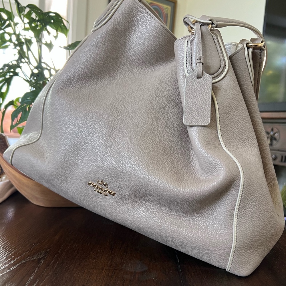 Coach Edie Large Shoulder Bag - pre-loved but in superb condition!Birch Grey